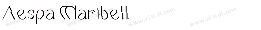 Aespa Maribell字体转换